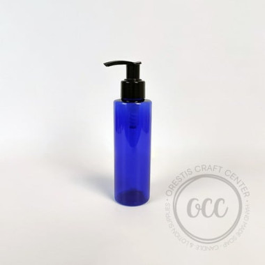 Plastic PET Cobalt Blue Bottles 2