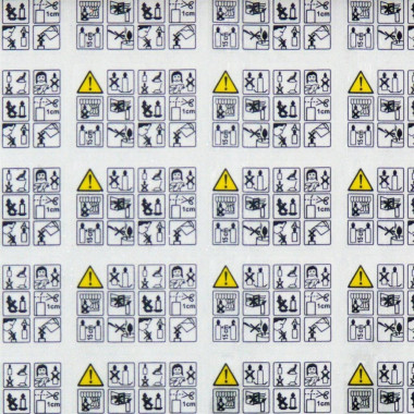 Candle safety labels