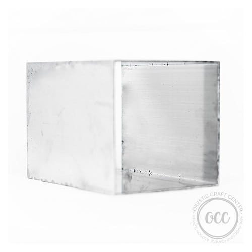 Metal rectangle mold for lantern candle