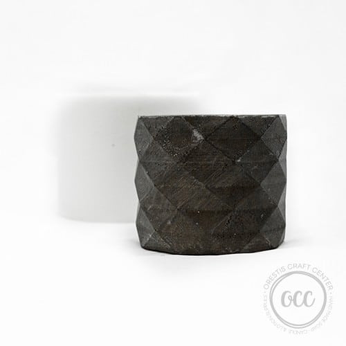 Vase with relief diamonds