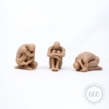 Naked male body statuette