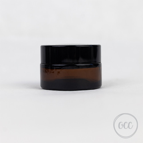 Glass jars caramel colored