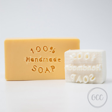 Σφραγίδα "Handmade Soap 100% Παραλληλόγραμμο"