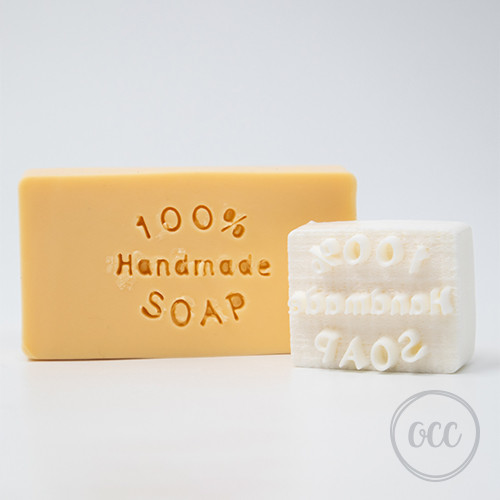 Σφραγίδα "Handmade Soap 100% Παραλληλόγραμμο"