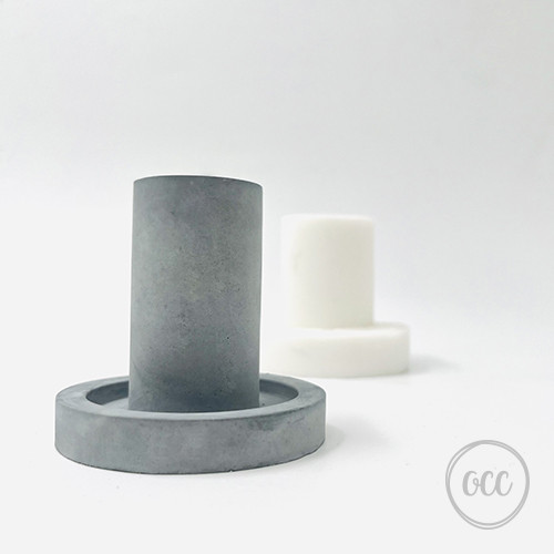 Silicone mold for candle holder