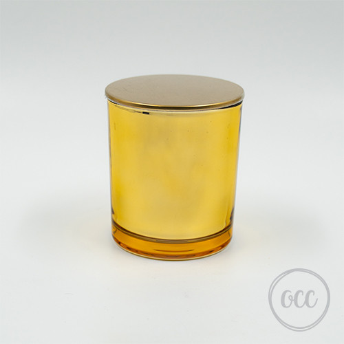 Gold Lid for the mirror glass candle jars.
