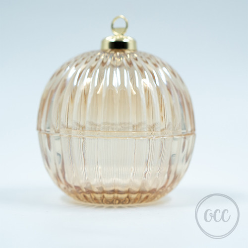 Elegant clear/gold candy jar with lid