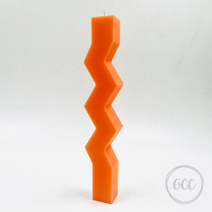 Candle holder candle Zig Zag