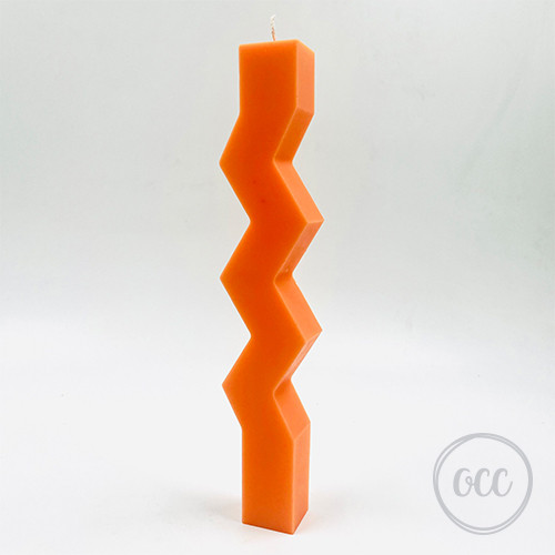 Candle holder candle Zig Zag